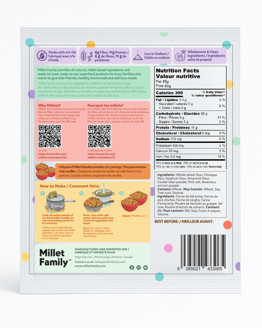 Air Dried Millet Noodles