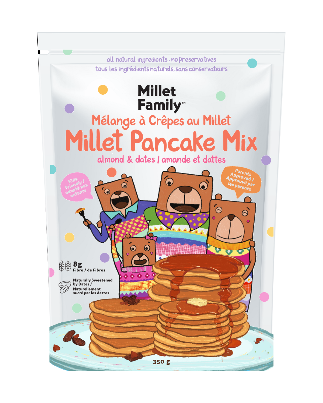 Millet Pancake Mix: Almond & Dates